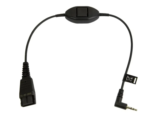 JABRA QD Cord to 2.5mm pin plug straight