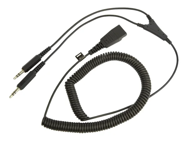 JABRA QD Cord to 2x 3.5mm pin plug