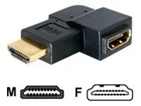 DELOCK Adapter HDMI St HDMI Buch 90Grad
