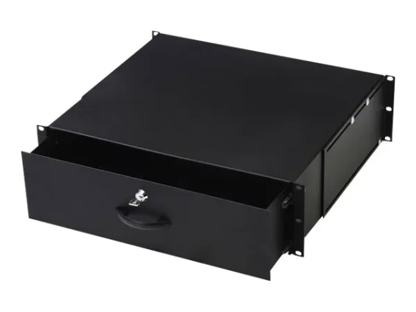 DIGITUS Schublade 3HE schwarz