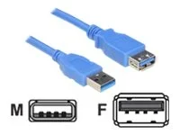 DELOCK Kabel USB 3.0 Verlaeng A/A 5mSt/B