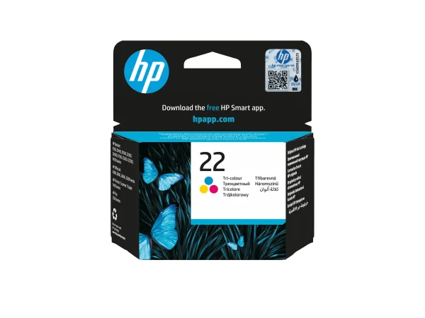 HP 22 original ink cartridge tri-colour
