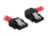 DELOCK Kabel SATA 30cm rot re/ge Metall