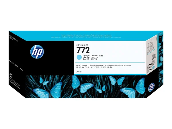HP 772 Tinte 300ml hell cyan