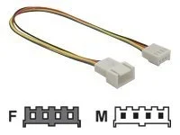 DELOCK Kabel Luefter Anschlusskabel 0,2m