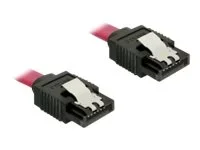 DELOCK Kabel SATA III 10cm rot ge/ge Met