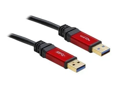 DELOCK Kabel USB 3.0 rot A-A St/St 1.0m