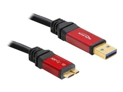 DELOCK Kabel USB 3.0 rot A> micro-B 1.0m