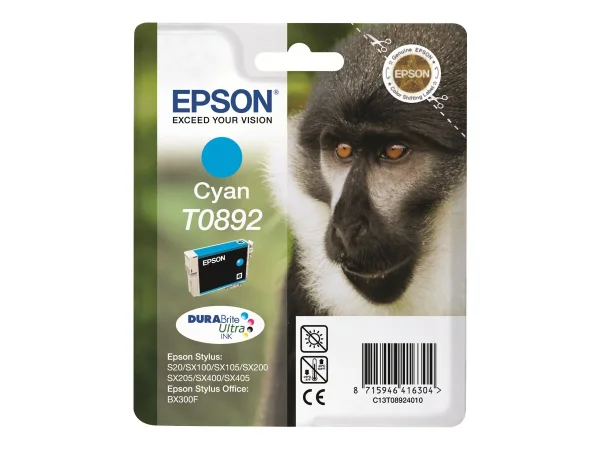 EPSON 1LB T0892 ink cartridge cyan low
