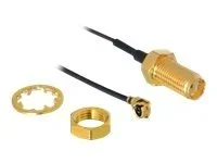 DELOCK WLANz Anschl. RP-SMA Jack 200mm