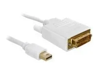 DELOCK Kabel DP mini St DVI St 2m weiss