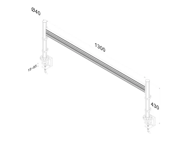NEOMOUNTS FPMA-DTB100 Toolbar Desk Mount