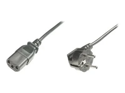ASSMANN Netzkabel Schuko schwarz 1,8m