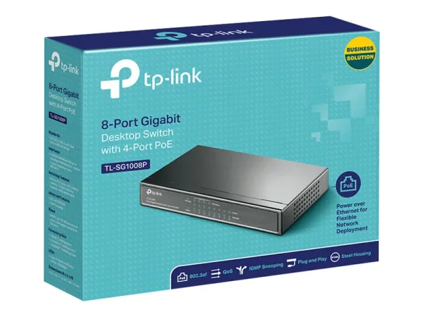TP-LINK Switch TL-SG1008P 8xGBit Unmanaged (4xPoE)