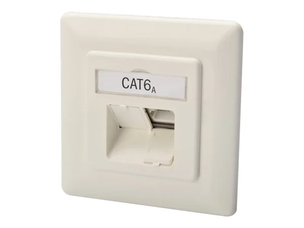 DIGITUS Unterputzdose 2xRJ45 weiss Cat6a