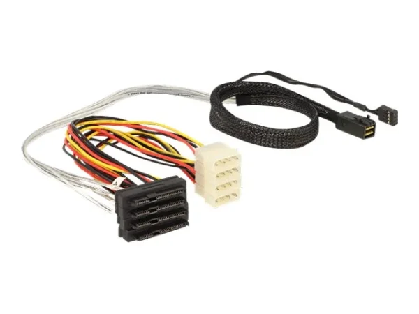 DELOCK Kabel HD SFF 8643x4>SFF 8482 0,5m