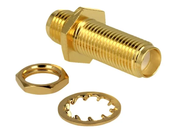 DELOCK HF SMA Buchse > SMA Buchse Einbau