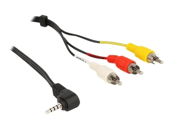 DELOCK Kabel 3,5mm 4Pin > 3x Cinch 1,5m