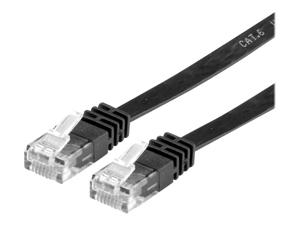 VALUE Patchkabel Kat.6 schwarz 1m