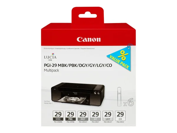 CANON PGI-29 MBK/PBK/DGY/GY/LGY/CO Multi