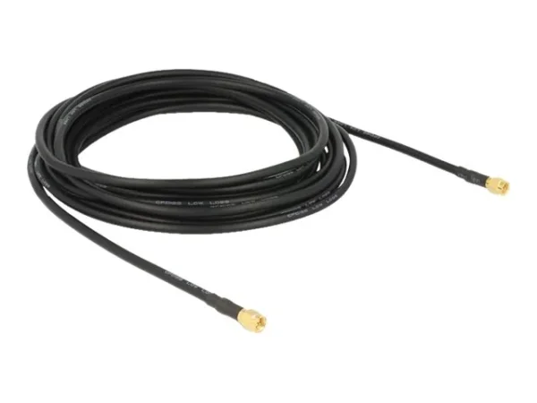 DELOCK HF SMA Stecker 5m LMR195 low loss