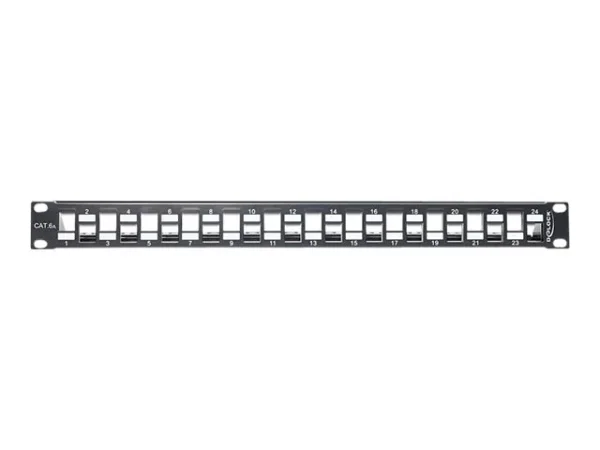 DELOCK Keystone 19 Pp 24Port m. Schiene