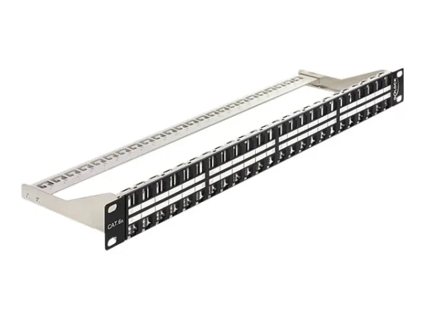 DELOCK Keystone 19 PP 48 Port m. Schiene