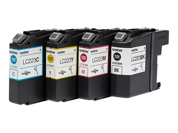 BROTHER LC-223 ink car. Bl + tri-co blis