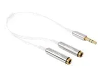 DELOCK Kabel Klinke 1 x St > 2 x Bu 3Pin