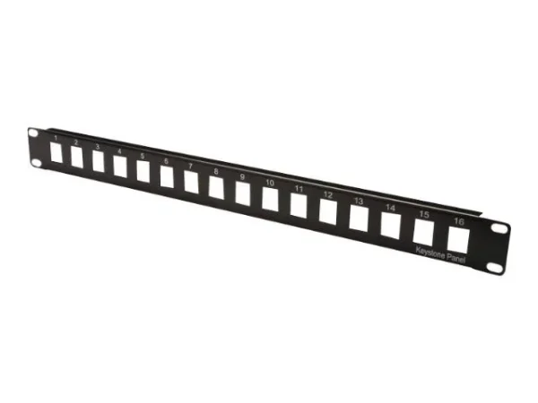 DIGITUS Patch Panel 16port schwarz