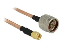 DELOCK HF N St>SMA St 40cm RG-142lowloss