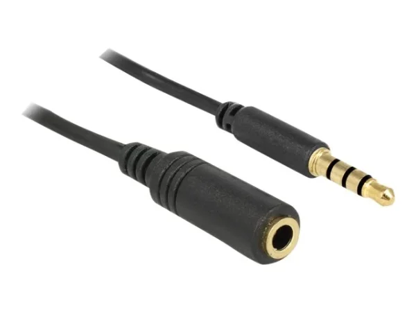 DELOCK Kabel Klinke 3,5mm St>Bu 4Pin 1m