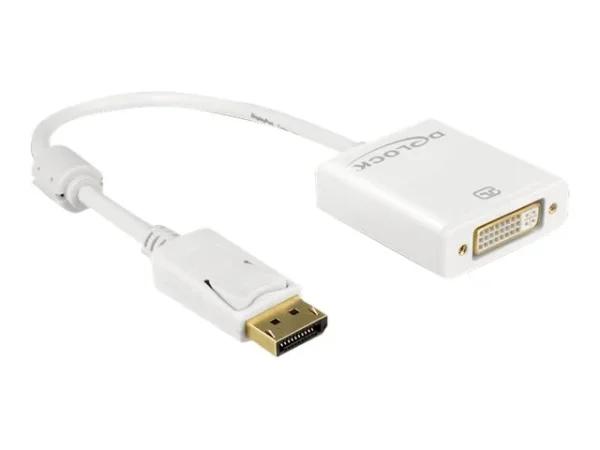 DELOCK Adapterkabel DP 1.2 Stecker weiss
