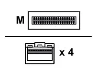 HPE BLc QSFP+ to 4x10G SFP+ AOC 15m Opt