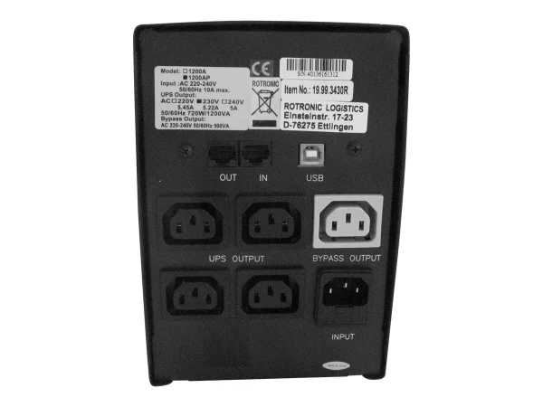 VALUE UPS 1200 - Line Interaktive USV