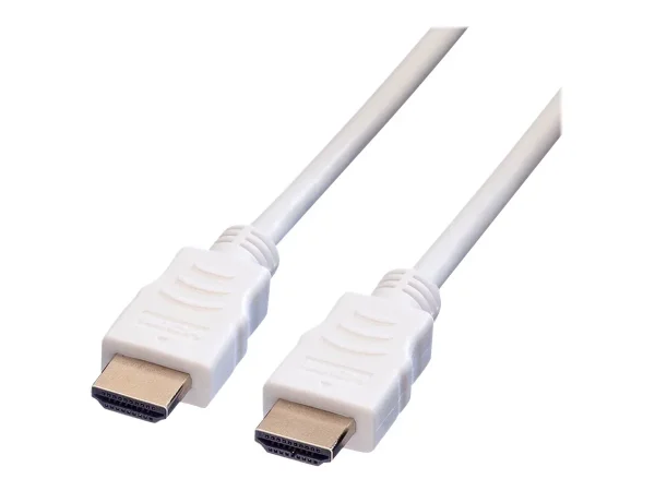 VALUE HDMI Kabel mit Ethernet weiss 5m