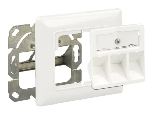 DELOCK Keystone Anschlussdose 3 Port kom