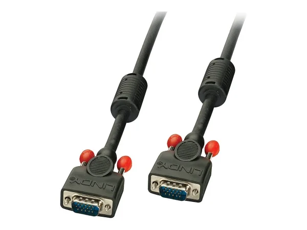 LINDY VGA Kabel M/M, schwarz 7,5m