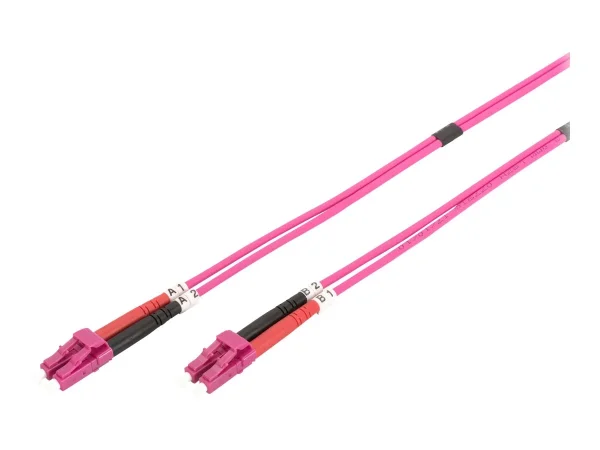 DIGITUS LWL Patchkabel LC zu LC 1m OM4