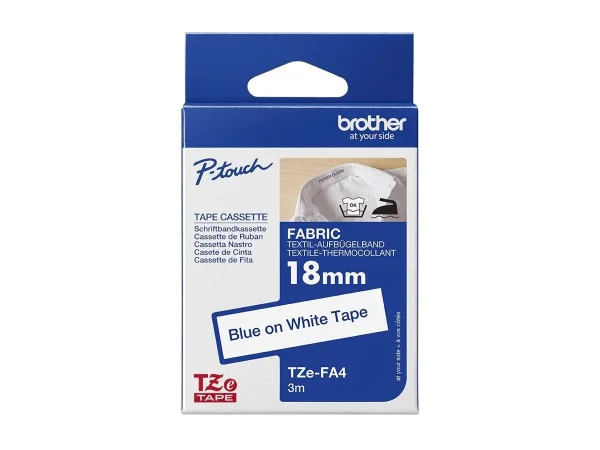 BROTHER TZe-FA4 Textilband 3mx18mm
