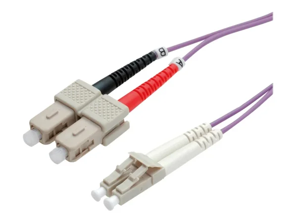 ROLINE LWL-Kabel LC/SC violett 5m