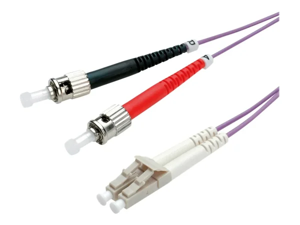 ROLINE LWL-Kabel LC/ST violett 10m