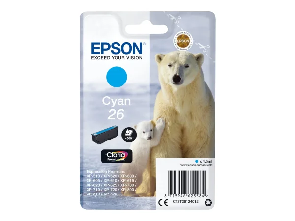 EPSON 1LB 26 ink cartridge cyan