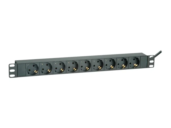 ROLINE 48,26cm-Steckdosenleiste 9fach 2m