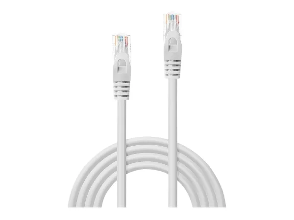 LINDY Basic Cat.6 U/UTP Kabel, weiss, 5m