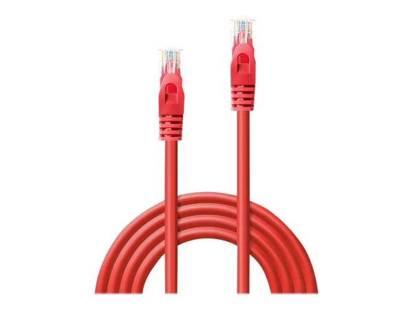LINDY Basic Cat.6 U/UTP Kabel, rot, 3m