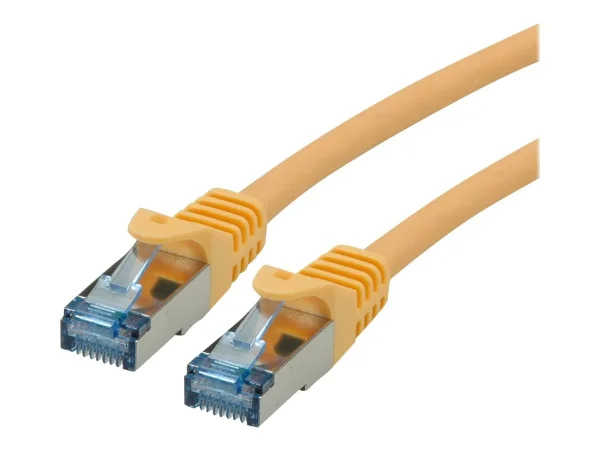 ROLINE Patchkabel Kat.6A S/FTP gelb 0,5m