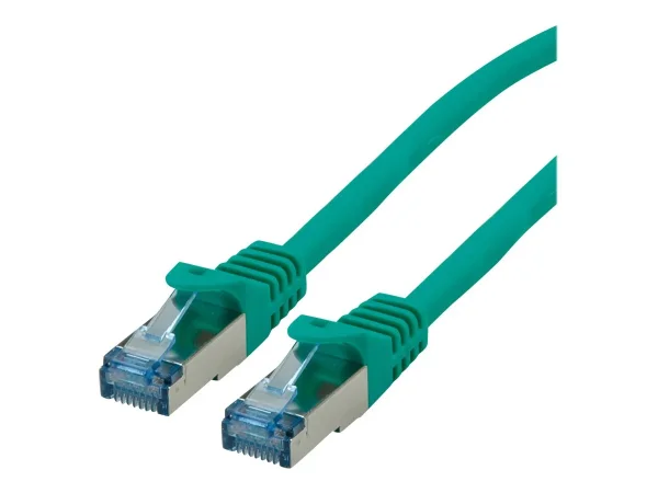 ROLINE Patchkabel Kat.6A S/FTP grün 1m