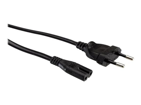 VALUE Netzkabel Euro-Flachstecker 3m
