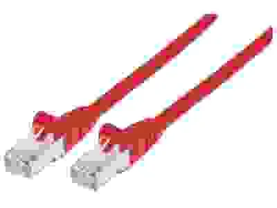 INT Netzwerkkabel Cat6A S/FTP 15m rot